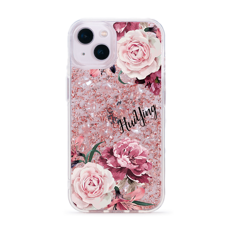 【特惠款】玫粉玫瑰 iPhone 13/14 -  (HuiYing) - 玫瑰金貝拉殼