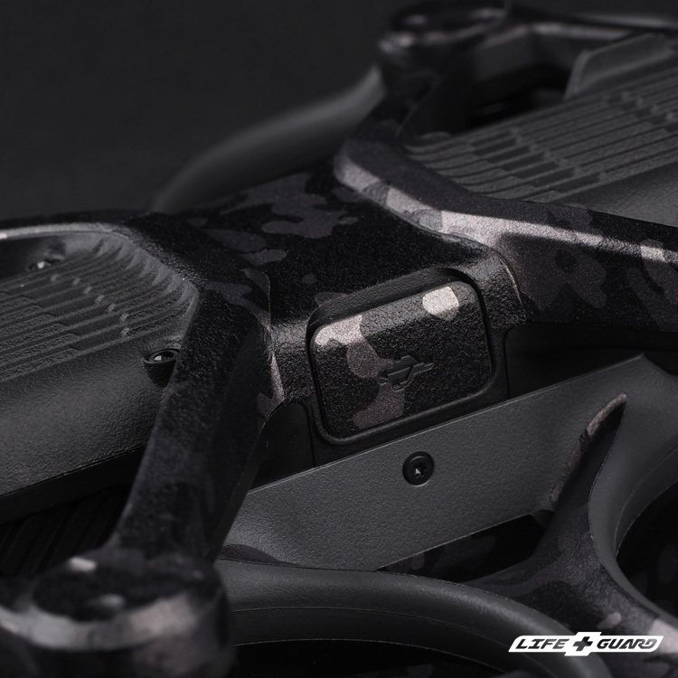 DJI Avata 2 貼膜質感特寫，LIFE+GUARD 設計風格