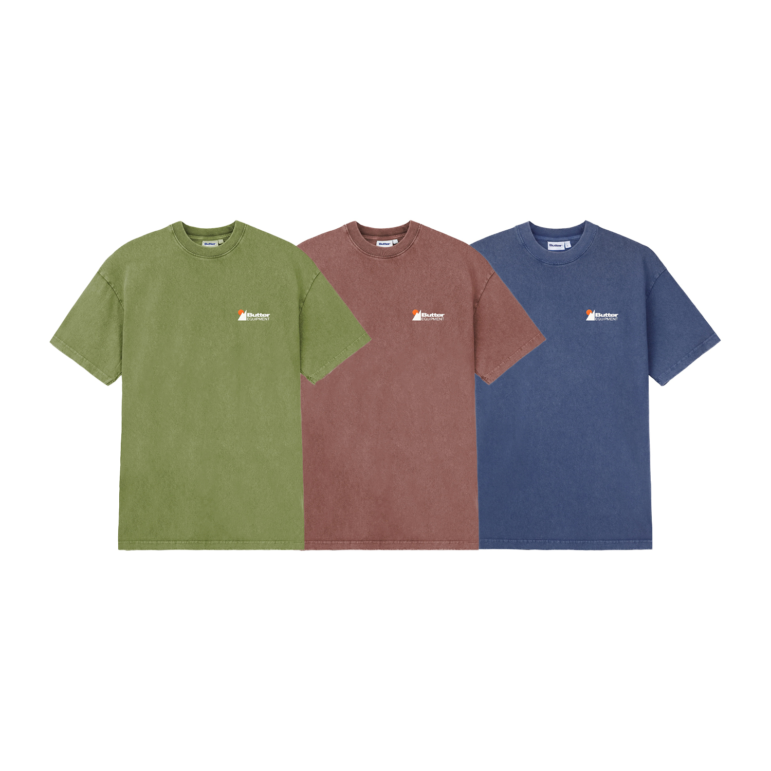 【車庫服飾】BUTTER GOODS Distressed Pigment Dyed Tee / 水洗短T