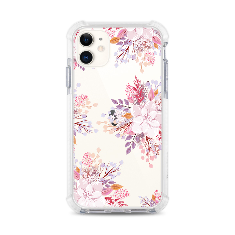 【特惠款】淡粉櫻花 iPhone 11 - 撞白殼
