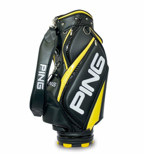 新款PING 高爾夫球球桿袋GOLF標準球袋 (黑黃色)(平行進口)