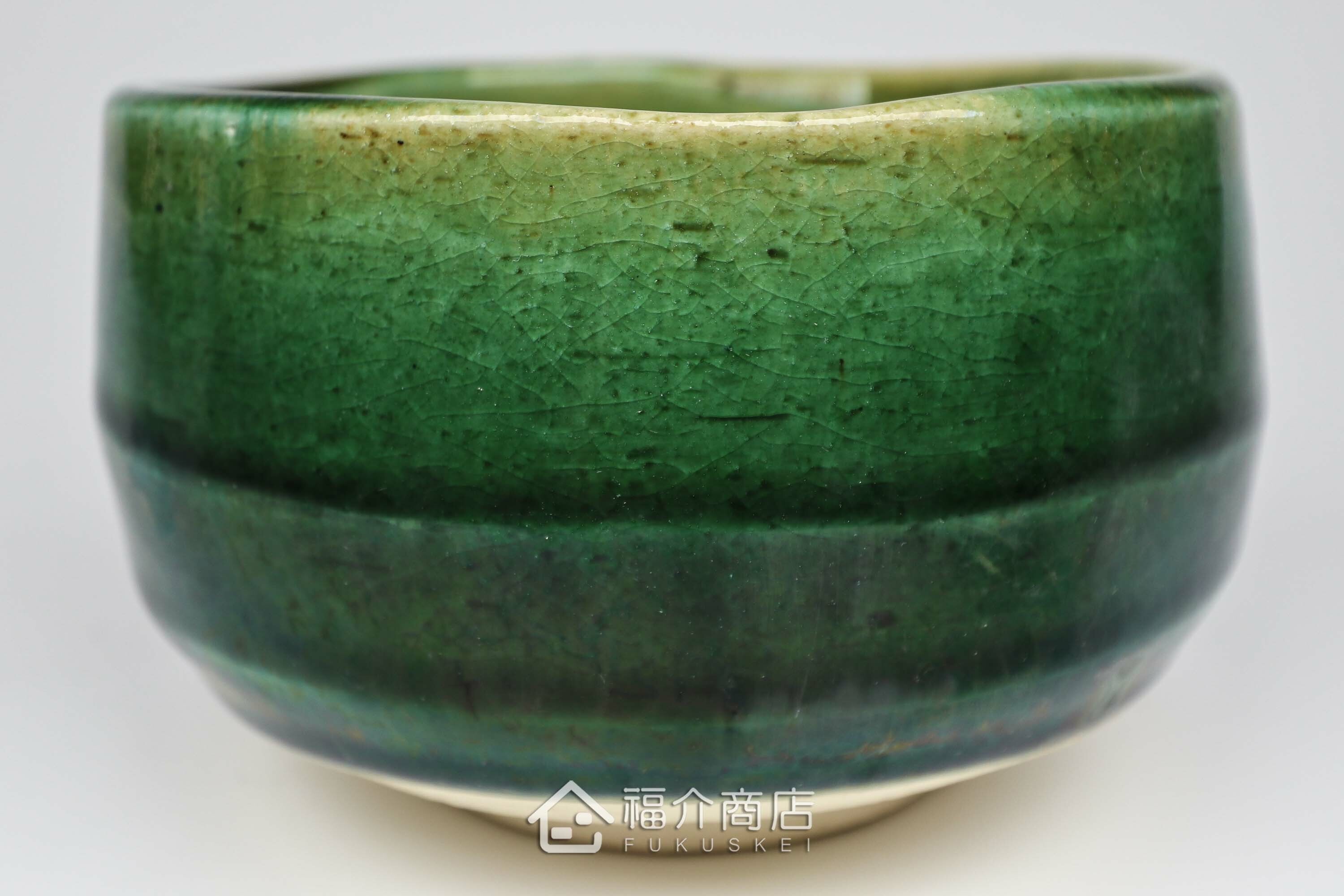 盛裝抹茶用的綠色抹茶杯碗450cc