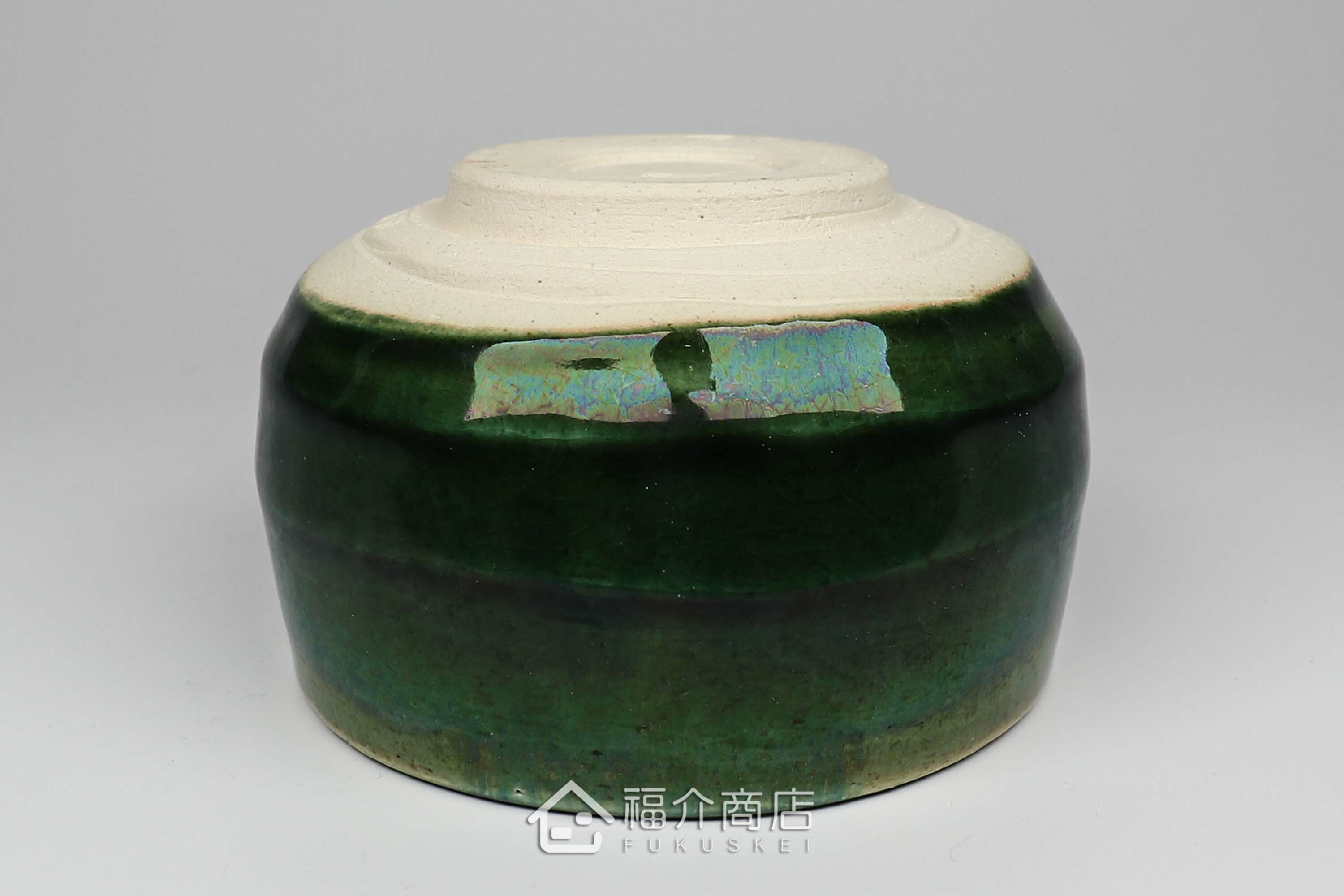 盛裝抹茶用的綠色抹茶杯碗450cc