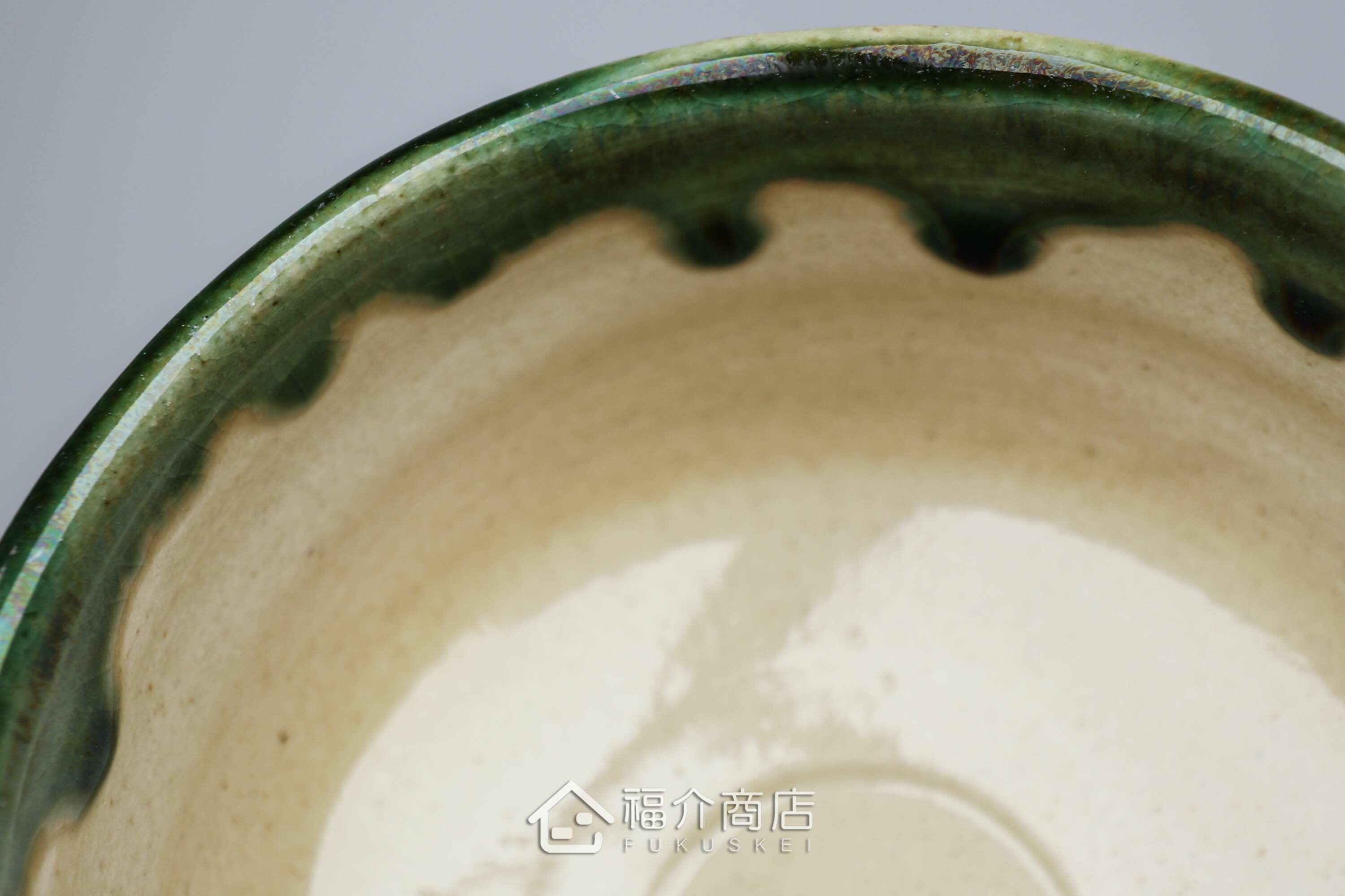 盛裝抹茶用的綠色抹茶杯碗450cc