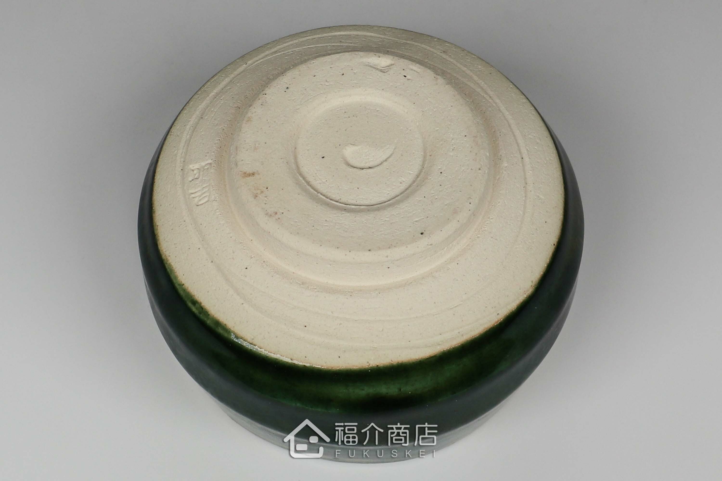 盛裝抹茶用的綠色抹茶杯碗450cc