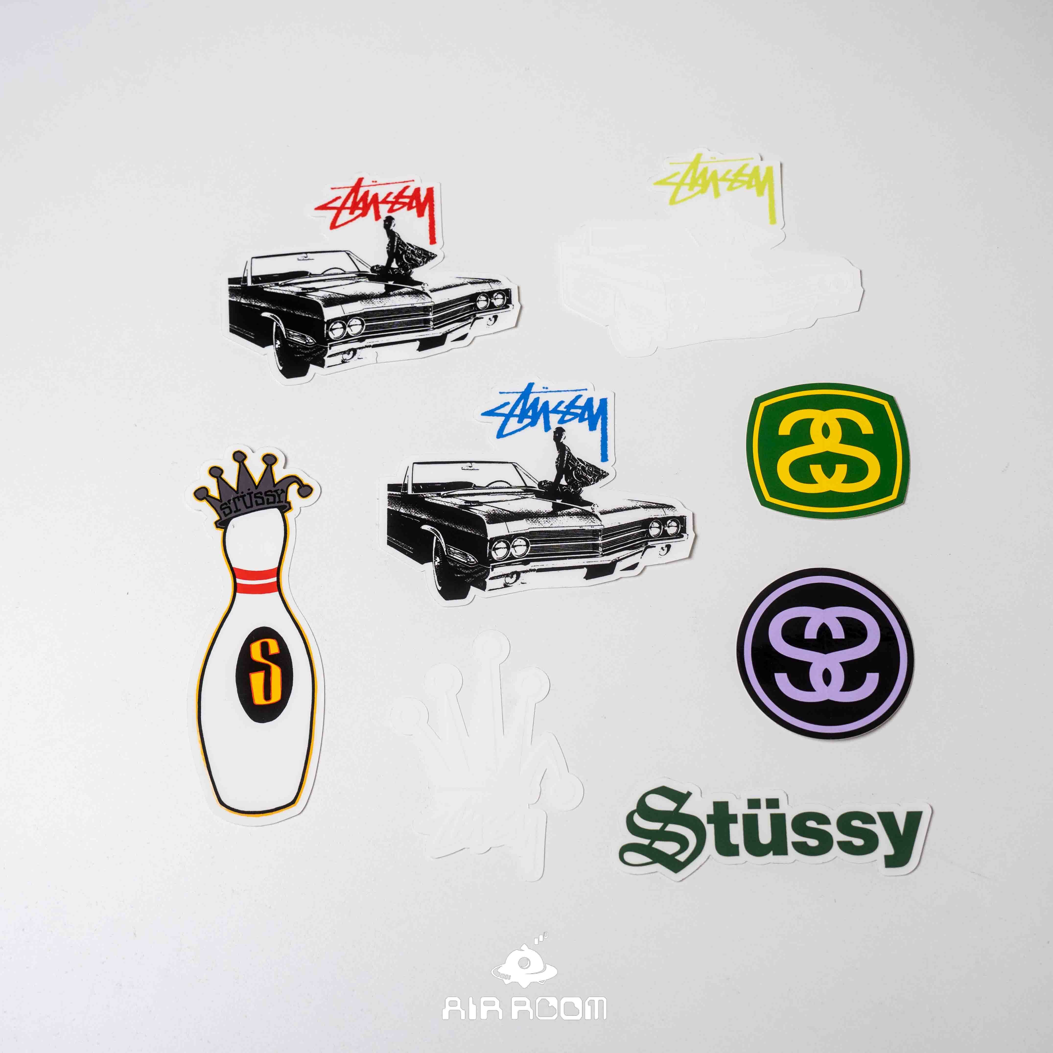 STUSSY Logo 皇冠 車子 保齡球 貼紙 現貨