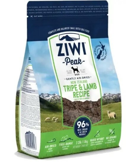 Ziwi Peak巔峰 風乾狗糧系列 草胃及羊肉配方．454g/1kg/2.5kg