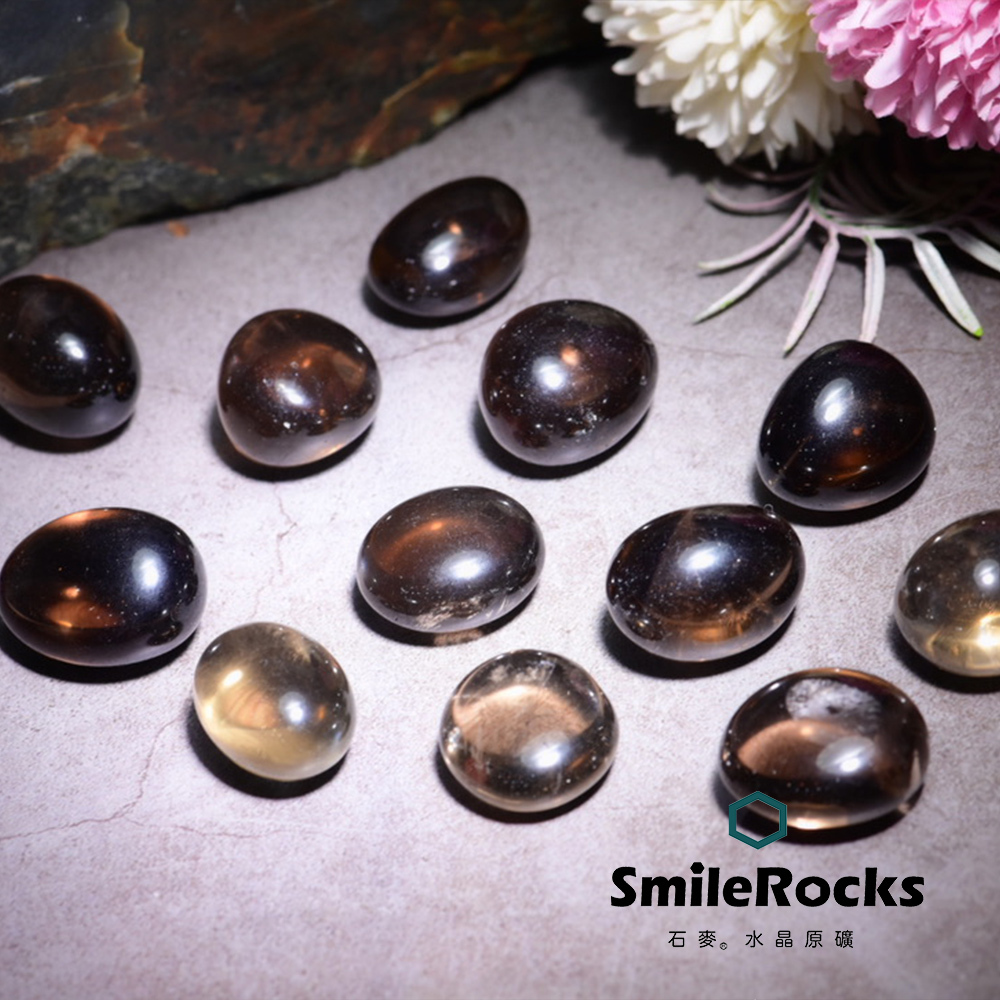 【石麥SmileRocks】茶晶滾石