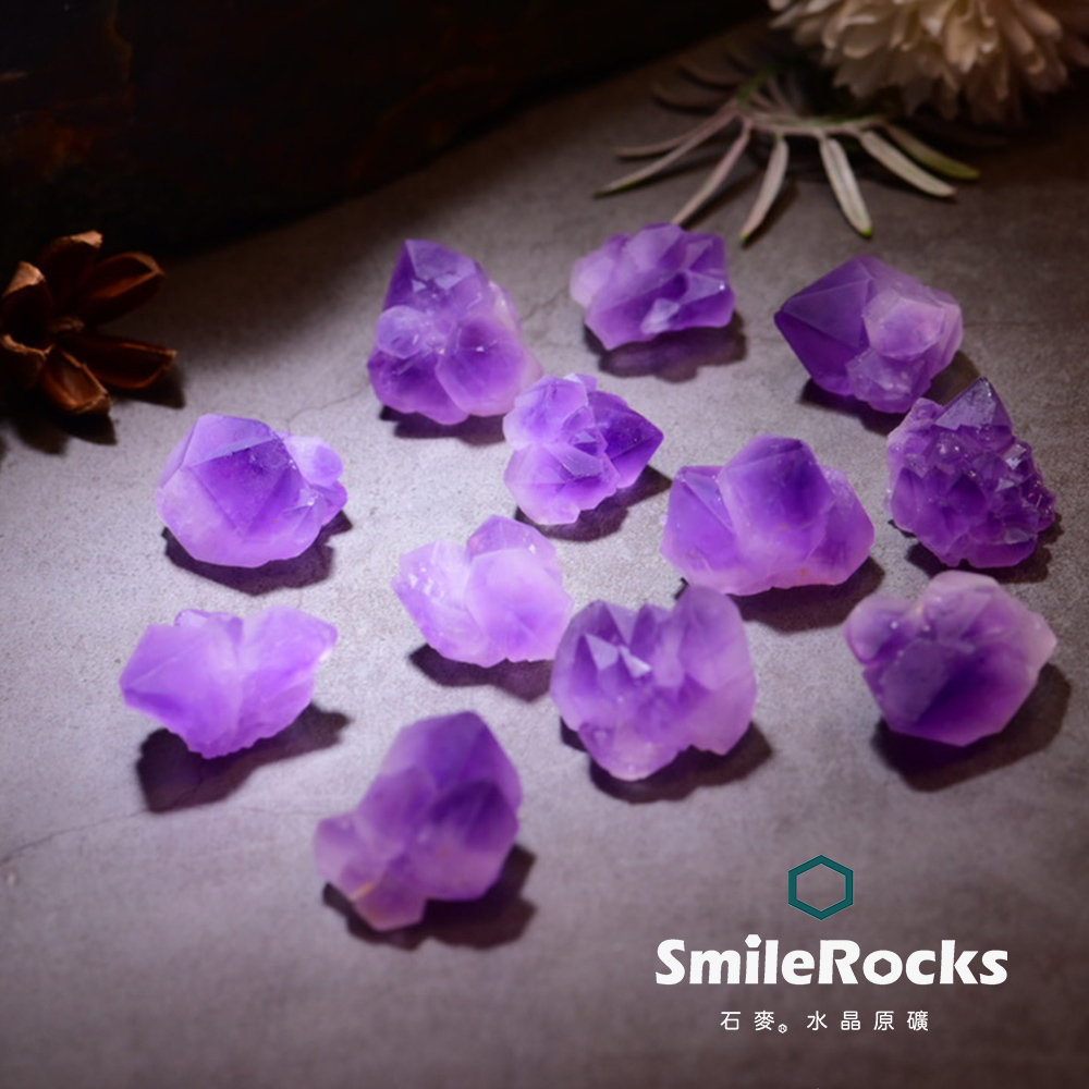【石麥SmileRocks】紫羅蘭紫水晶簇
