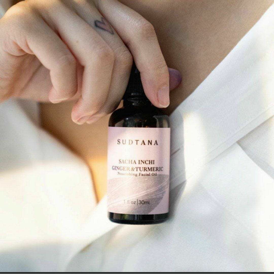 Sudtana姜黃面部精華油修復滋養保濕緊致溫和修護肌膚30ml