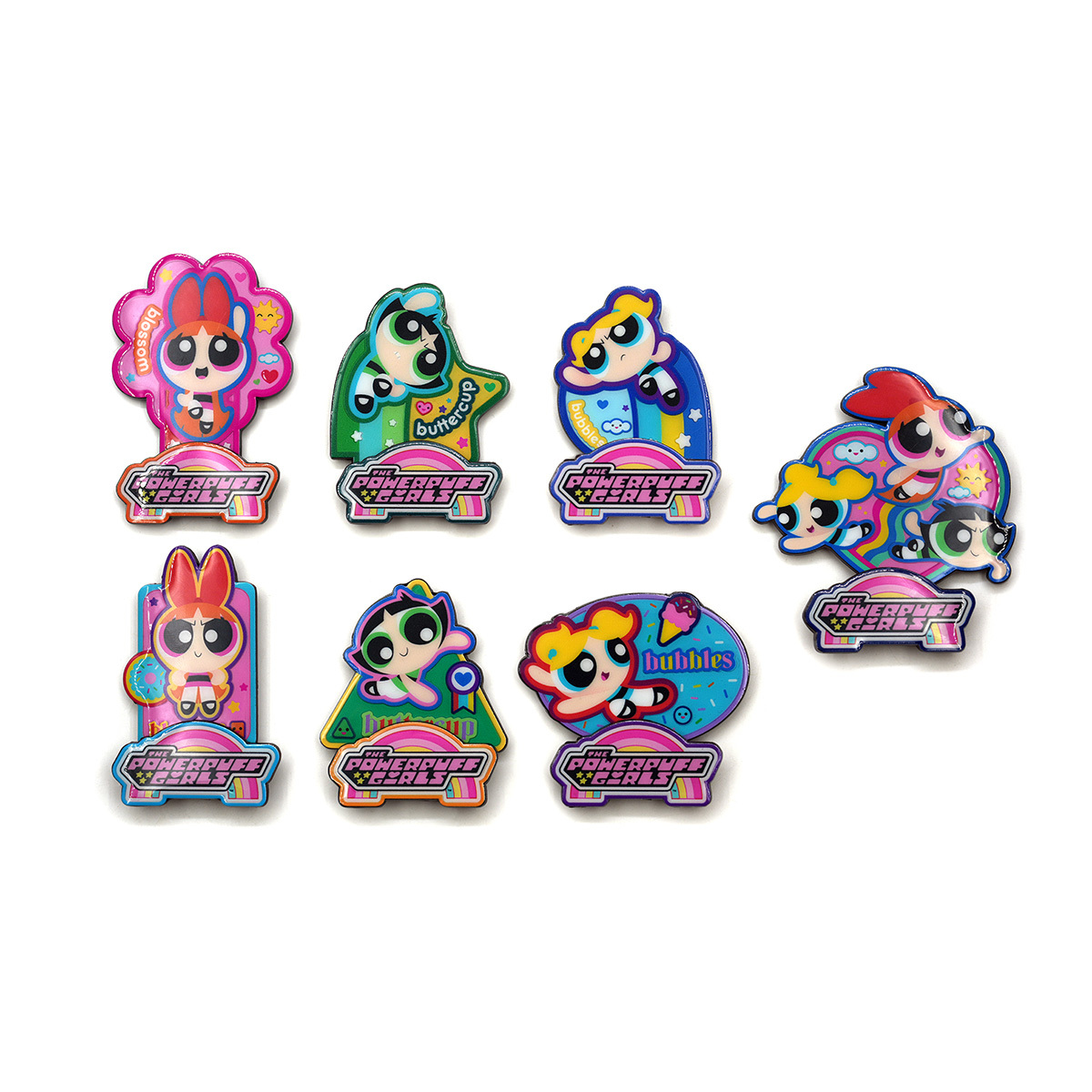 飛天小女警磁貼徽章座