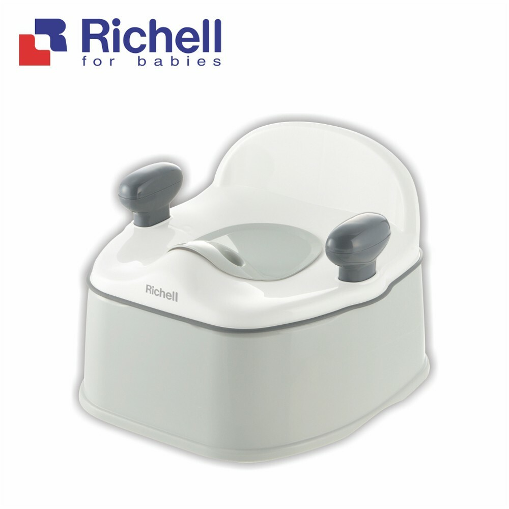 【Richell 利其爾】Pottis灰白抑菌三階段訓練便器(戒尿布的第一首選)