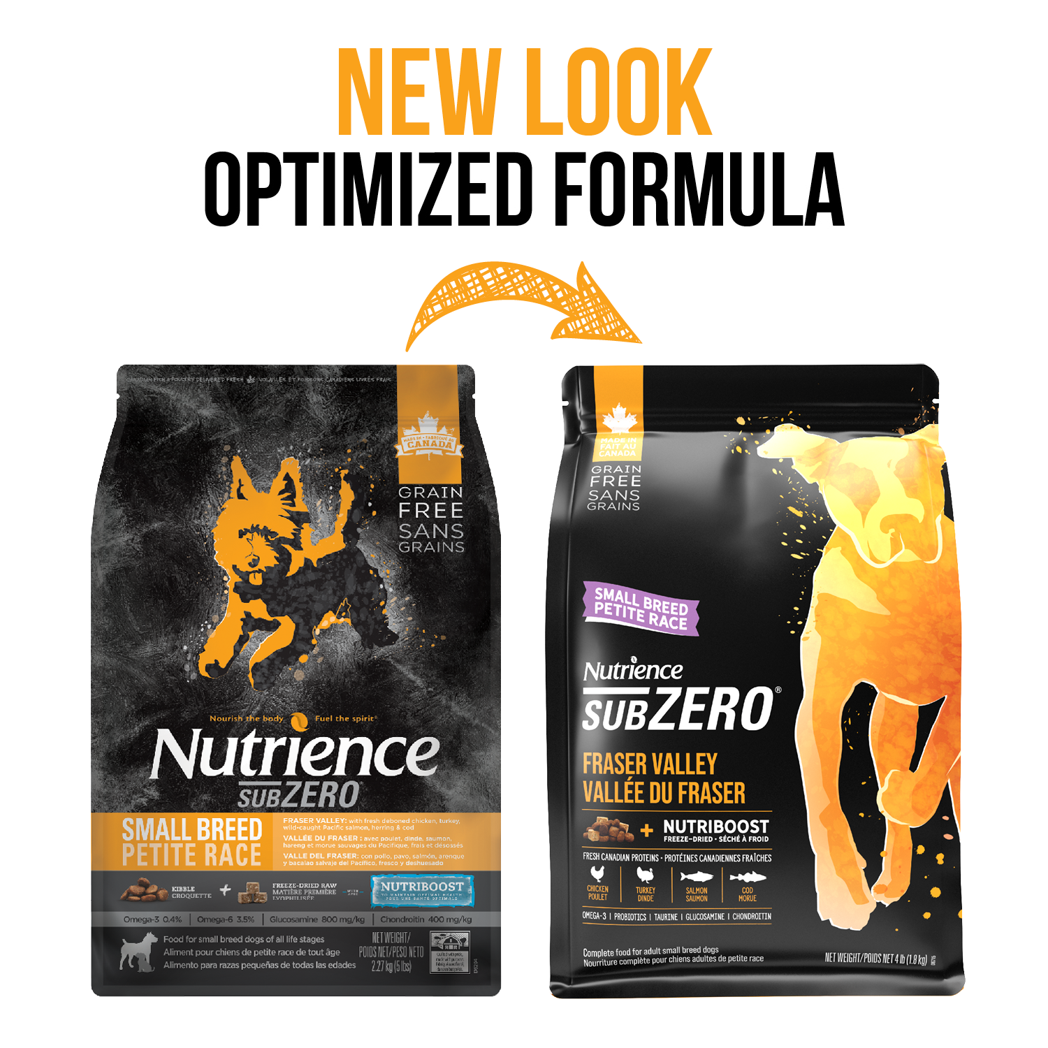 Nutrience SUBZERO Fraser Valley Dog Small Breed Formula 1.8kg (4lbs)