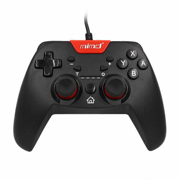 MIMD (switch) wired game handicraft with six-axis somatosensory burst function NS accessories switch handmade (black)