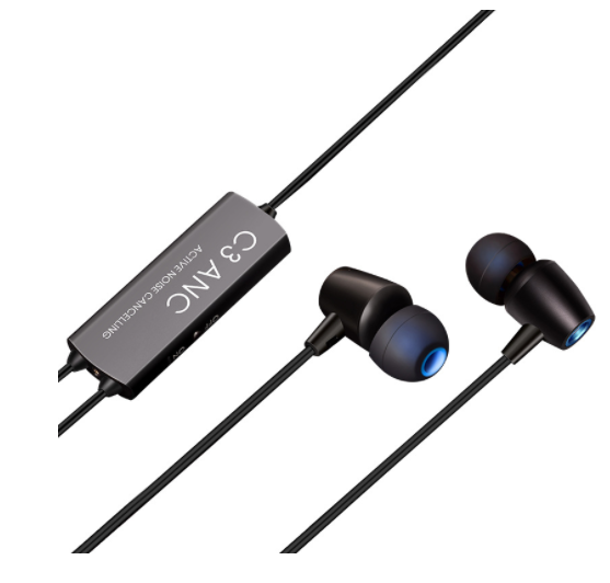 Hybrid ANC Smart Active Noise Cancelling Headphones (Black)