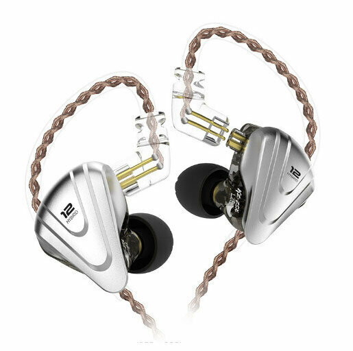 Wrap-around coil iron wired headphones (fog black - standard)