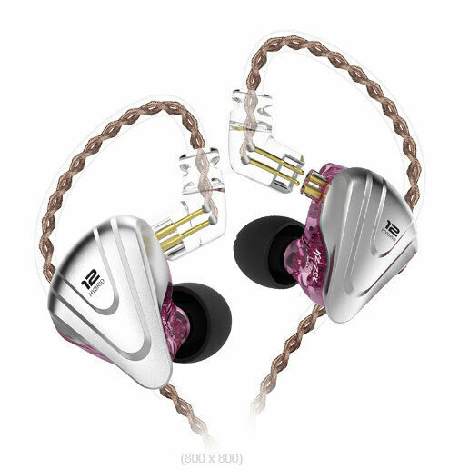 Wrap-around coil iron wired headphones (fog purple-standard)
