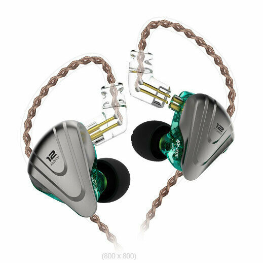 Ear wrap coil iron wired headphones (fog light blue - standard model)