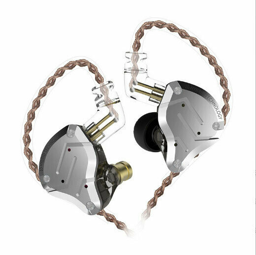 Wrap-around coil iron wired headphones (Obsidian - standard)