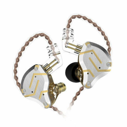 Wrap-around coil iron wired headphones (dazzling gold - standard)