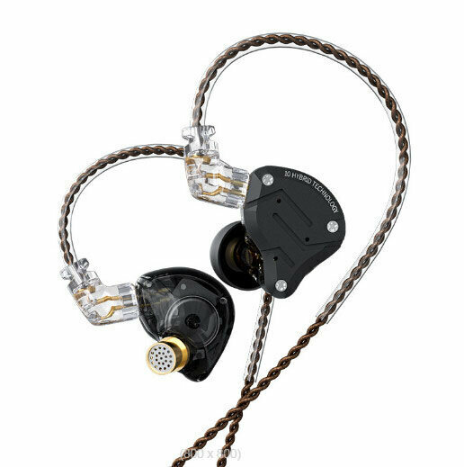 Wrap-around coil iron wired headphones (gravel black - standard)