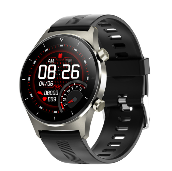 E13 Smart Band 1.28 Inch Heart Rate IP68 Waterproof Silicone Strap Bluetooth Watch (TPU-Vinyl)