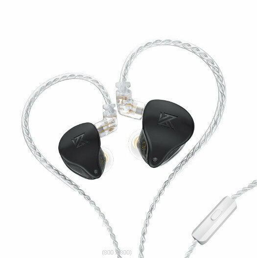 Wrap-around armature wired headphones (carbon crystal black - with microphone)