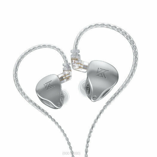 Wrap-around moving iron wired headphones (Streamer Silver - Standard)