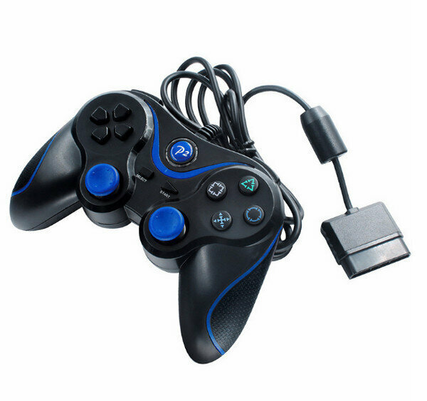 PS2 Vibrating Switch/Dual Vibrating Controller/PC Gamepad-(CH-PS2-009)