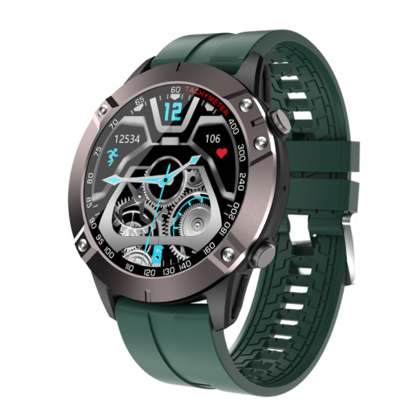 DK60 Smart Band Bluetooth Call Heart Rate Blood Pressure Blood Oxygen Music Control Watch (Green)