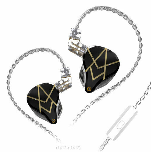 Wrap-around arcade wired headphones (Ugin Black - with microphone)