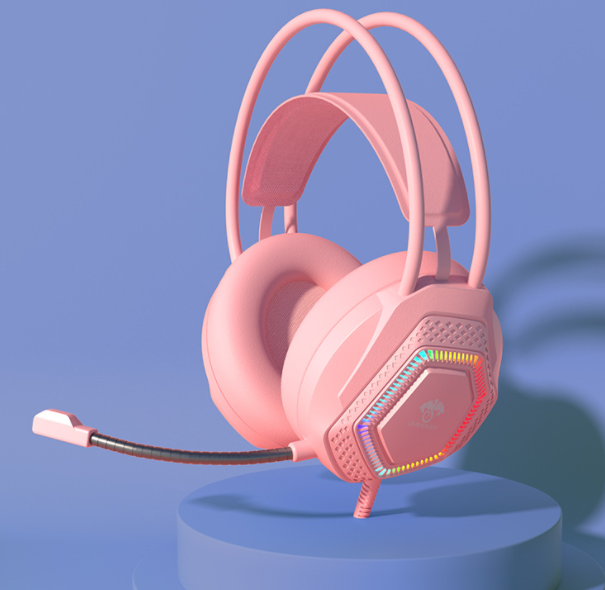 Illuminated Gaming Wired Headset (Pink)