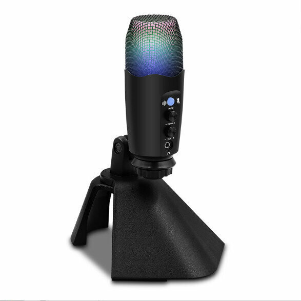 Professional USB Microphone Live Condenser Microphone (Black)