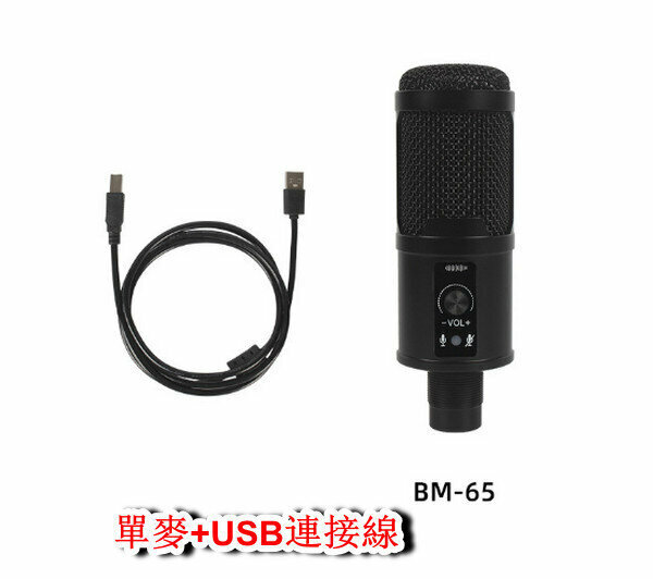 USB High Sampling Rate Condenser Microphone BM-65 (Single Microphone + USB Cable)