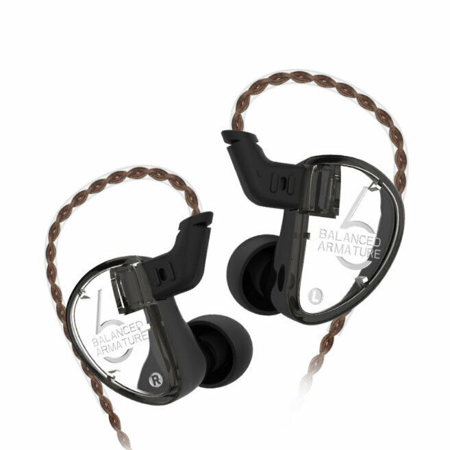 Wrap-around arcade wired headphones (transmissible black - standard)