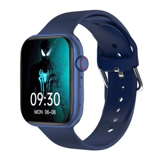 iS7plus Bluetooth Call Smart Watch 1.69 Screen Wireless Charging Heart Rate Blood Pressure Monitoring (Blue)