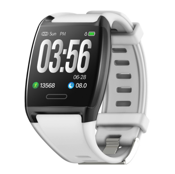 V2 1.3 inch Color Screen Smart Watch Waterproof Health Blood Pressure Heart Rate Bluetooth Sports Bracelet (White)
