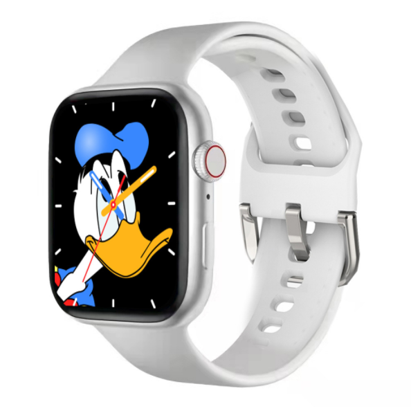 iS7plus Bluetooth Call Smart Watch 1.69 Screen Wireless Charging Heart Rate and Blood Pressure Monitoring (Silver Gray)
