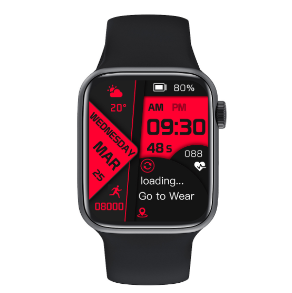 IW07PRO Bluetooth Call Smart Watch Heart Rate Monitoring Bracelet (Black)
