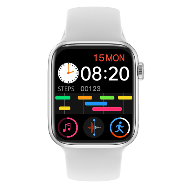 IW07PRO Bluetooth Call Smart Watch Heart Rate Monitoring Sports Step Tracker Bracelet (Silver Gray)