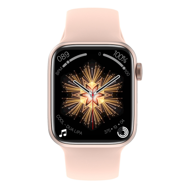 IW07PRO Bluetooth Call Smart Watch Heart Rate Monitoring Bracelet (Rose Gold)
