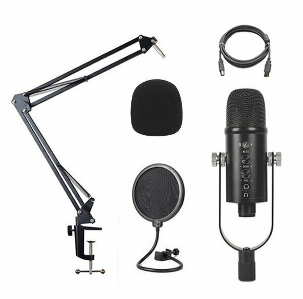 Wired Condenser Microphone - Black Set