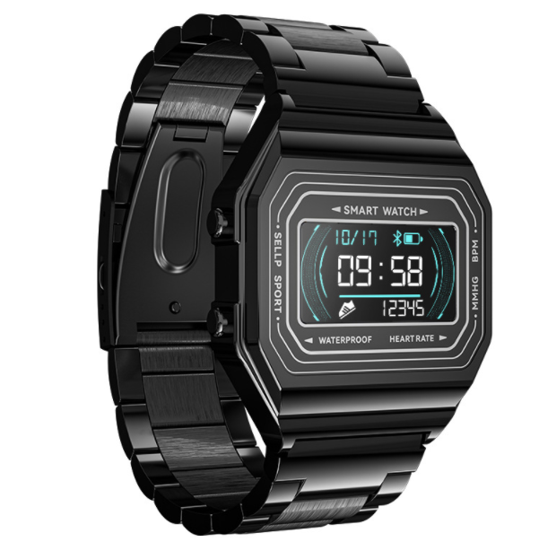 i6 Fashion Smart Watch Heart Rate Blood Pressure Monitoring Step Multi Sports Mode Bracelet (Black)