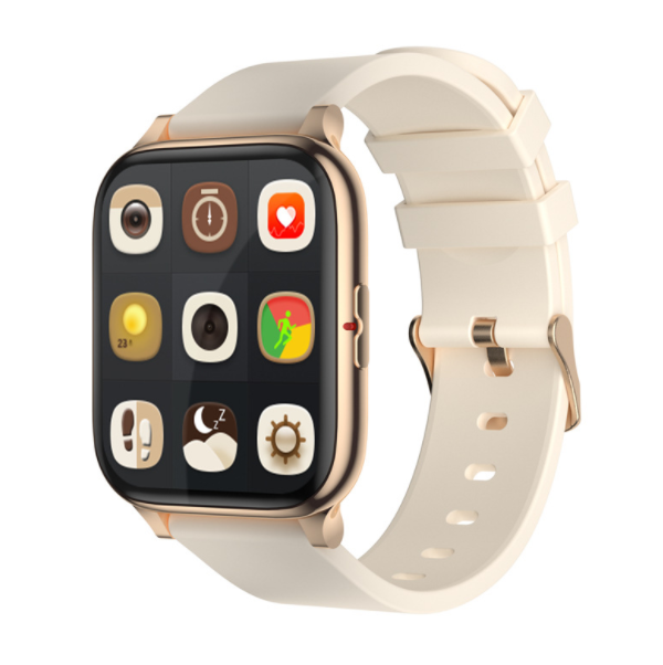 Smart Bluetooth call Watch step counting heart rate Chinese sports bracelet (gold)