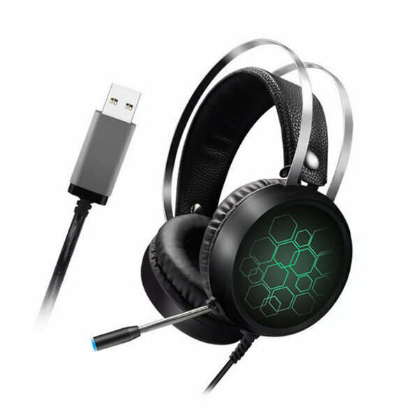 激抵有線頭戴式耳機麥克風-X1（USB7.1長麥版）