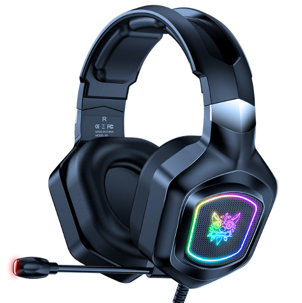 激抵ONIKUMA X8頭戴式電腦耳機ps4相容重低音遊戲耳機（黑色）
