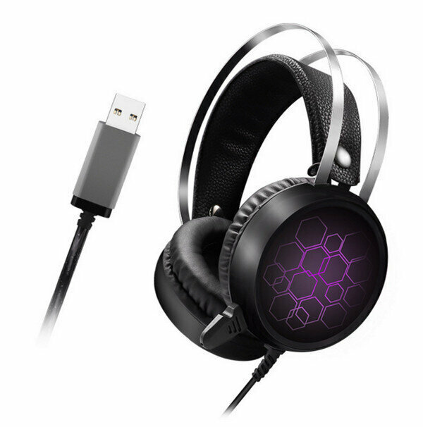 激抵有線頭戴式耳機麥克風-X1(USB7.1短麥版）