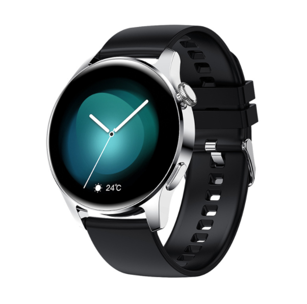 i29 Bluetooth Call Smart Watch Heart Rate, Blood Pressure, Exercise, Sleep Monitoring, Music Playback (TPU-Silver Black)