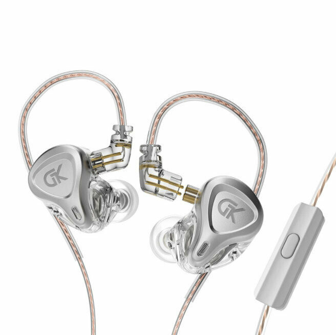 In-ear dynamic wired headphones (Moonlight Silver - with microphone)