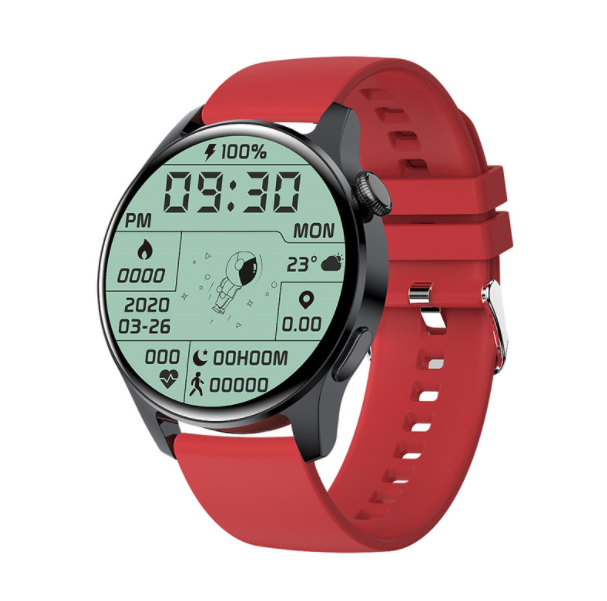 i29 Bluetooth Call Smart Watch Heart Rate, Blood Pressure, Exercise, Sleep Monitoring, Music Playback (TPU-Black Red)